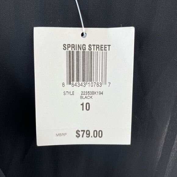 NWT Alfani Black Silk Maxi Skirt Size 10 - Picture 9 of 9